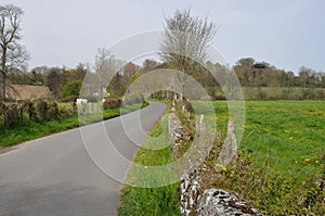 A road in Normandy contryside