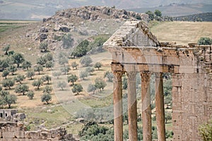 The road for north tunisia: Dougga