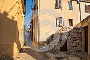 Road in Novi Vinodolski, Croatia