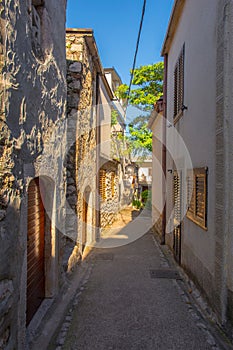 Road in Novi Vinodolski, Croatia