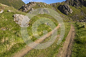 Road in Nyksund in Norway