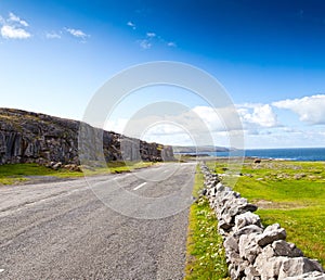 Road by the Ocean in Ireland