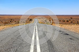 Road through the outback in Australia