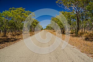 Road in the Outback, Qld. Australia photo