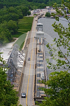 Road over Bagnell Dam photo