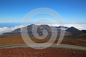 Road over Haleakala Crater photo