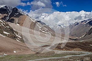The road over the pass
