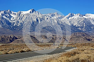 The road in Owens Valley