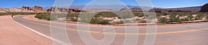 Road panorama picture, Quebrada de las Conchas