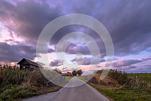 Road passage through dike