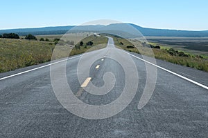 Road past Mormon Lake, Arizona