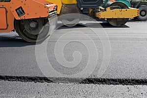 Road paving construction