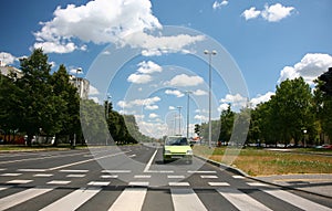 Road pedestrian crossing