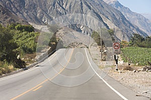 A road in the Peruvian highlands