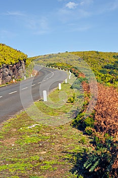 Road in Plateau of Parque natural de Madeira photo