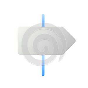 Road pointer flat gradient two-color ui icon