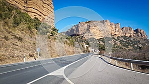 Road of province of Soria, Spain