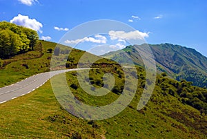 A road through the Pyrenees