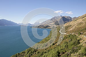 The Road from Queenstown to Glenorchy New Zealand
