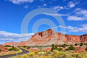 Road through the Red Rocks