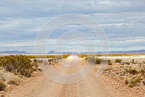 A road in remote New Mexico