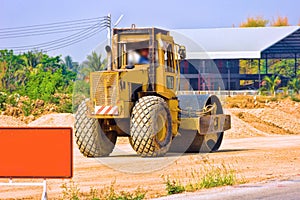 Road repairs in Southwest Asia