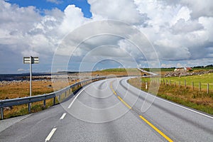 Road in Rogaland, Norway photo