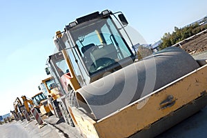 Road roller photo