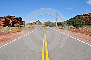 Road Ruta 40 in Cuesta de Miranda. Argentina