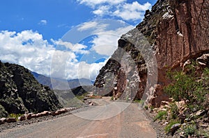 Road Ruta 40 in Cuesta de Miranda. Argentina