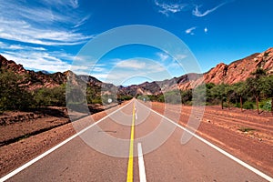 Road between Salta and Cafayate Argentina