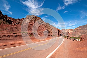 Road between Salta and Cafayate Argentina