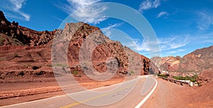 Road between Salta and Cafayate Argentina