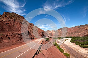 Road between Salta and Cafayate Argentina