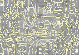 Road seamless pattern