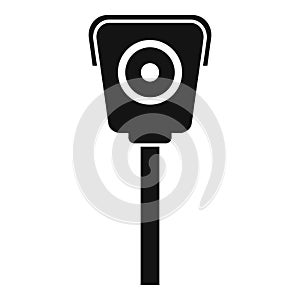 Road sensor camera icon simple vector. Care seat spot