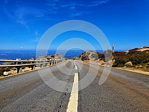 Road in Serra da Estrela Portugal