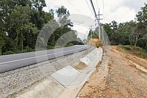 Road side work in Thailand