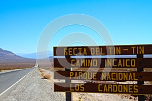 Road Sign in Argentina