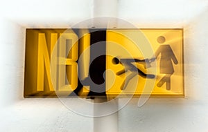 Road sign Beware of pickpockets