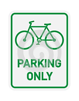 Road sign. Bicycle parking