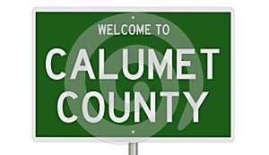 Road sign for Calumet County