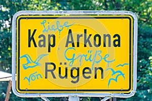 Road sign Cape Arkona