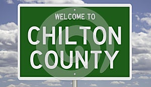 Road sign for Chilton County photo