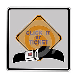 Road sign - click it or ticket