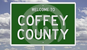 Road sign for Coffey County