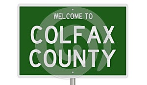 Road sign for Colfax County