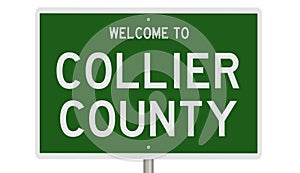 Road sign for Collier County
