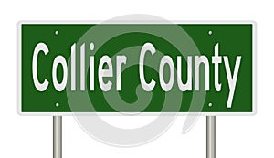 Road sign for Collier County photo