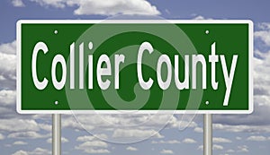 Road sign for Collier County photo